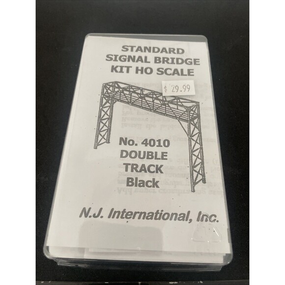 NJ Two-Track Signal Bridge Kit - Black - HO-Scale and Universal Rail joiners - Picture 5 of 7